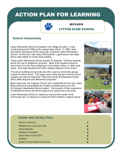 Action Plan for Learning