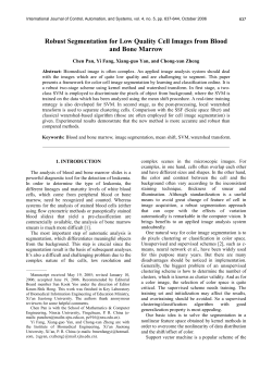 Robust Segmentation for Low Quality Cell Images from Blood and