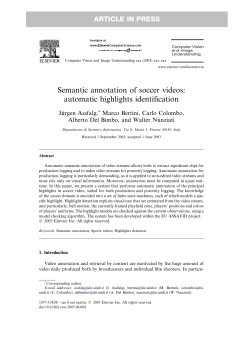 Semantic annotation of soccer videos: automatic
