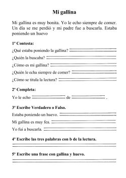 Mi gallina - Spanish4Teachers