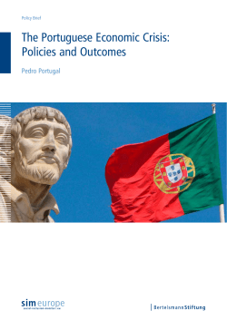 Portugal, Pedro (2015): The Portuguese Economic Crisis: Policies