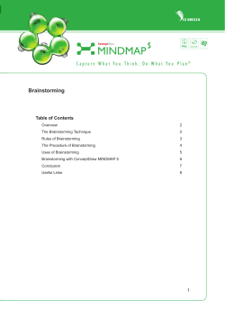 Capture What You Think, Do What You Plan &copy; Brainstorming