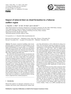 Impact of mineral dust on cloud formation in a Saharan outflow region