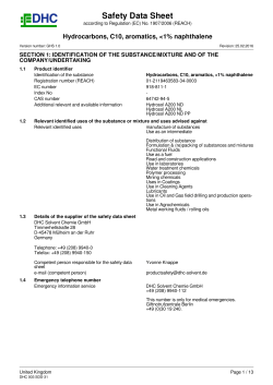 Hydrocarbons, C10, aromatics, naphthalene