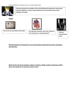 Poem of Definition: After great pain, a formal feeling comes The