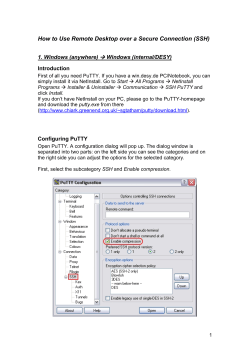 How to Use Remote Desktop over a Secure Connection (SSH)