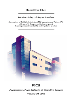 Intent on Acting - Acting on Intentions