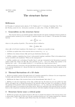 The structure factor
