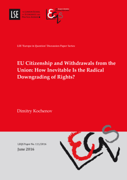 EU Citizenship and Withdrawals from the Union: How