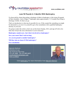 Lose 50 Pounds In 3 Months With Bankruptcy - ca