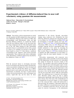 Experimental evidence of diffusion-induced bias in near
