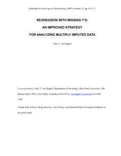 regression with missing y`s