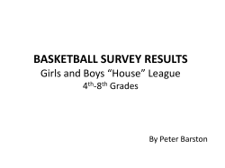 BASKETBALL SURVEY RESULTS