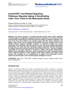 from Yeast to the Mammalian Brain