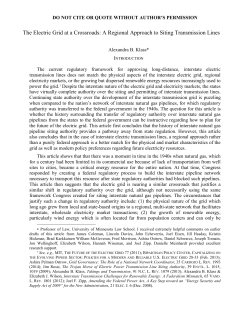 The Electric Grid at a Crossroads