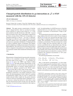 Charged-particle distributions in pp interactions at &radic; s = 8 TeV