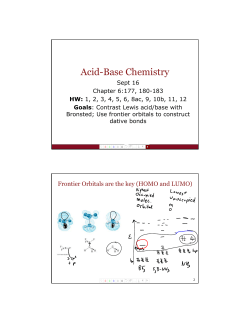 Acid-Base Chemistry y - Blogs at UMass Amherst