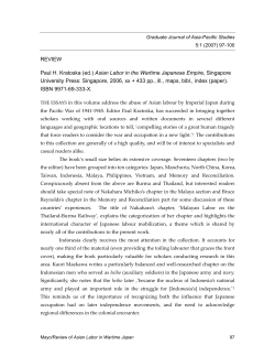 Kratoska, Paul H - The University of Auckland