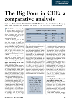 The Big Four in CEE: a comparative analysis