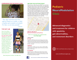 Pediatric NeuroModulation Clinic - Weill Cornell Brain and Spine