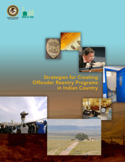 Strategies for Creating Offender Reentry Programs in Indian Country