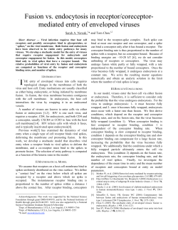 Fusion vs. endocytosis in receptor/coreceptor - Q-bio
