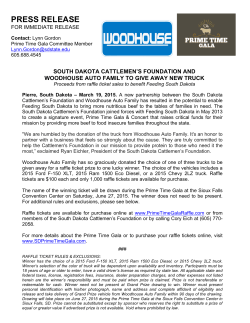 PRESS RELEASE - Prime Time Gala
