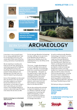 berkshire archaeology - Council for British Archaeology