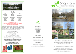 Leaflet - Shays Farm