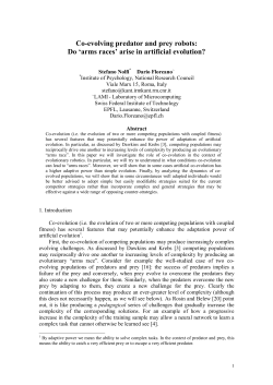 Co-evolving predator and prey robots: Do `arms races - laral