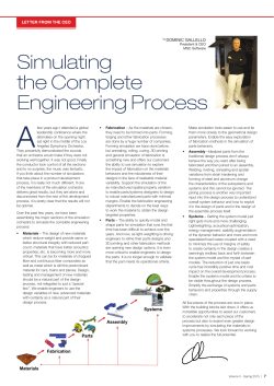Simulating the Complete Engineering Process