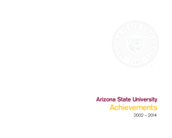 Achievements - Office of the President ASU