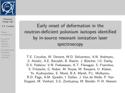 Early onset of deformation in the neutron-deficient