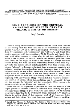 SOME PROBLEMS OF THE CRITICAL RECEPTION OF STEPHEN