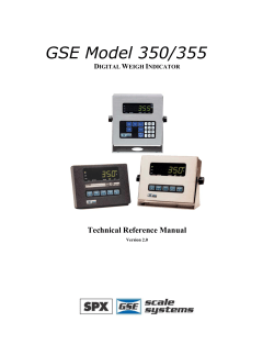 GSE Model 350/355 - Loadmaster Scales