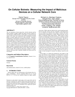 On Cellular Botnets: Measuring the Impact of Malicious