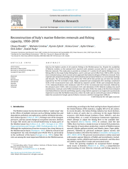 Reconstruction of Italy`s marine fisheries removals and fishing