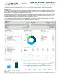 Leith Wheeler Unrestricted Diversified Fund