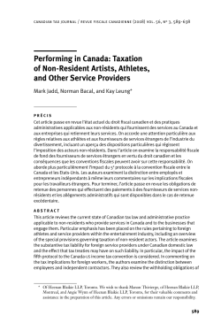 Full text - PDF - Canadian Tax Foundation