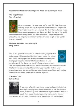 Recommended Reads for Incoming First Years and Junior