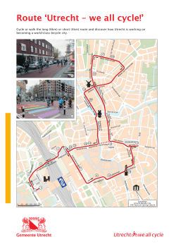 Route `Utrecht &ndash; we all cycle!`