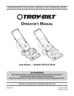 OPERATORTS MANUAL