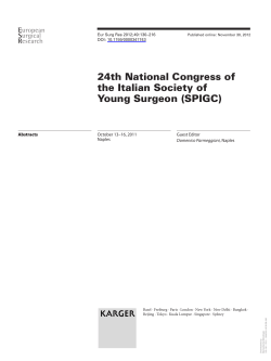 24th National Congress of the Italian Society of Young