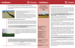 Lot Creation in Prime Agricultural Areas