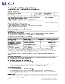 Pharmacy Medical Necessity Guidelines: Sodium