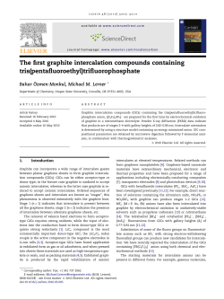 The first graphite intercalation compounds containing tris