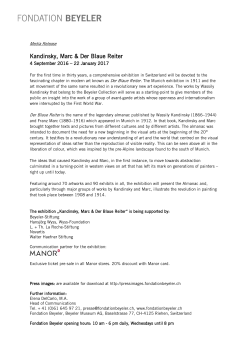 as PDF - Fondation Beyeler
