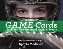 GAME Cards - Children`s Healthcare of Atlanta