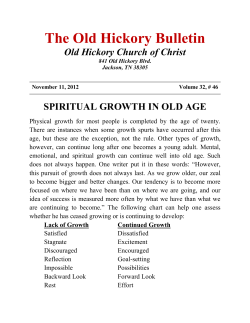 The Old Hickory Bulletin - Old Hickory Church of Christ