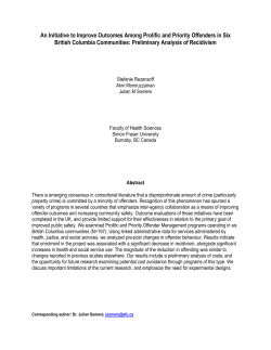 An Initiative to Improve Outcomes Among Prolific and Priority